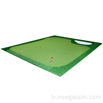 Pielāgots piemājas drenāžas golfa paklājs, liekot zaļo praksi